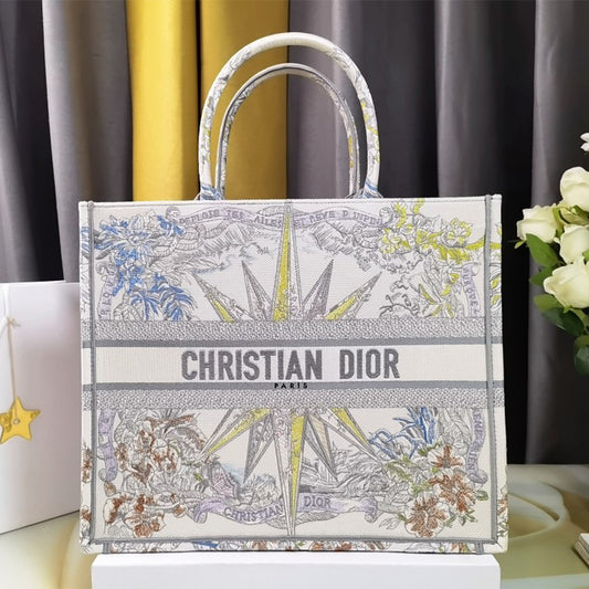 Dior Book Tote Bag Reve dln’lnfini Bag Gray Color