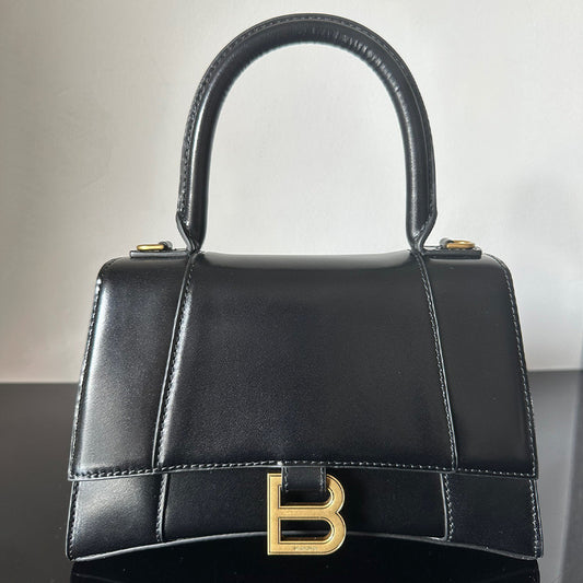 Balenciaga Hourglass Bag Black Color