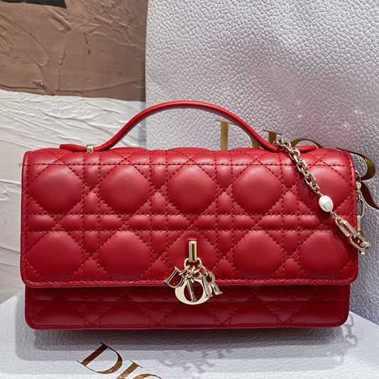Lady Dior Bag Red Color
