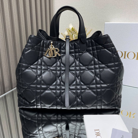 Dior Toujours Bag Black Color Large  Medium Small Size