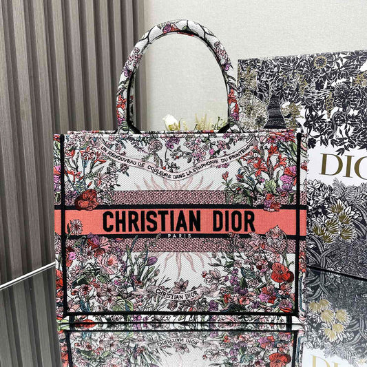 Dior Book Tote Bag Shopping Bag Spring Flower