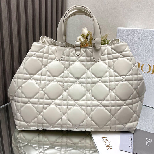 Dior Toujours Bag White Color Large  Medium Small Size
