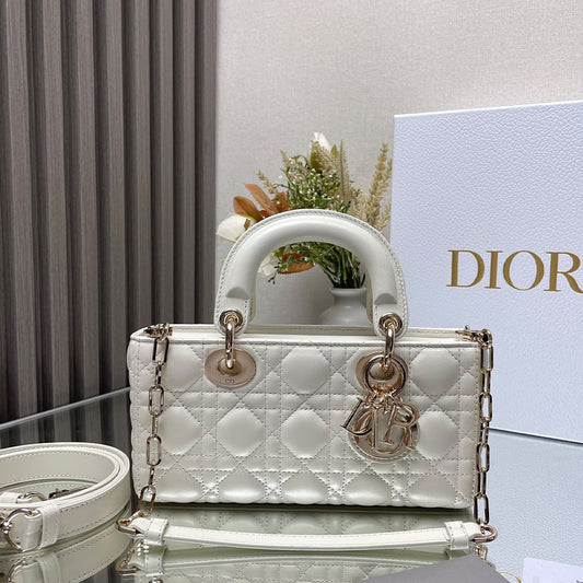 Dior Lady D-joy Bag White Color