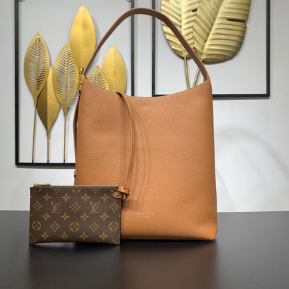 Louis Vuitton LV Low Key Hobo Bag M24856 Brown Color