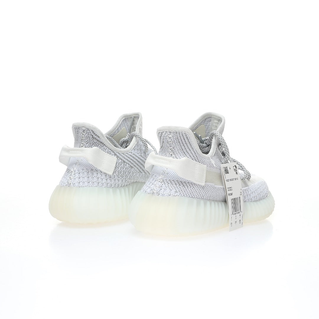 Adidas Kanye West x Adidas Yeezy Boost 350 V2 Whitestatic Reflective Casual Shoes