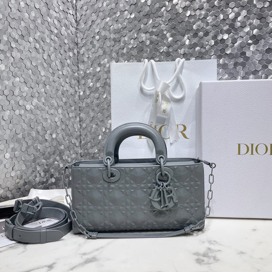 Dior Lady D-Joy Bag Gray Color 0540