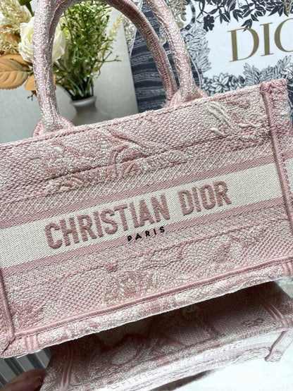 Dior Book Tote Bag Pink Color
